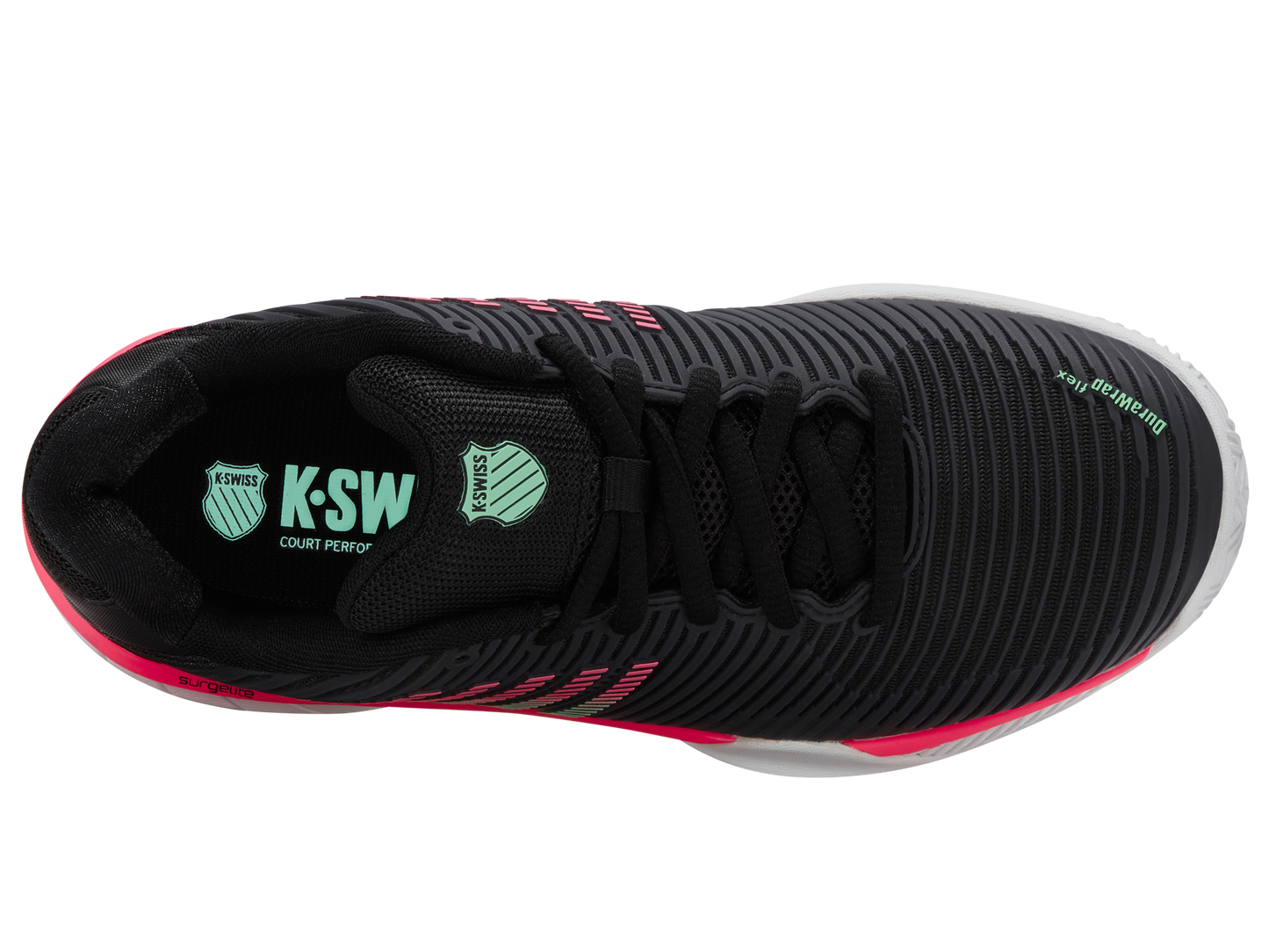 96614-037-M | HYPERCOURT EXPRESS 2 CLAY | SCHWARZ/WEISS/NEON MINT