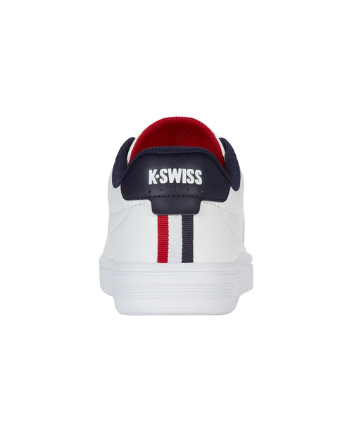 04412-983-M | COURT SHIELD II | WHITE/PEACOAT/SAMBA RED - K-Swiss EU - 5
