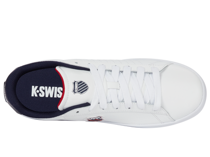 04412-983-M | COURT SHIELD II | WHITE/PEACOAT/SAMBA RED