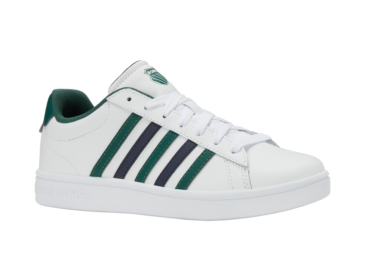 04413-129-M | COURT TIEBREAK II | WHITE/POSY GREEN/NAVAL ACADEMY