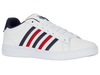 04413-983-M | COURT TIEBREAK II | WHITE/PEACOAT/SAMBA RED