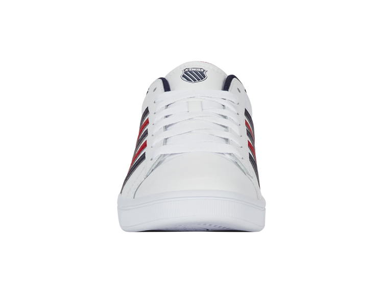 04413-983-M | COURT TIEBREAK II | WHITE/PEACOAT/SAMBA RED