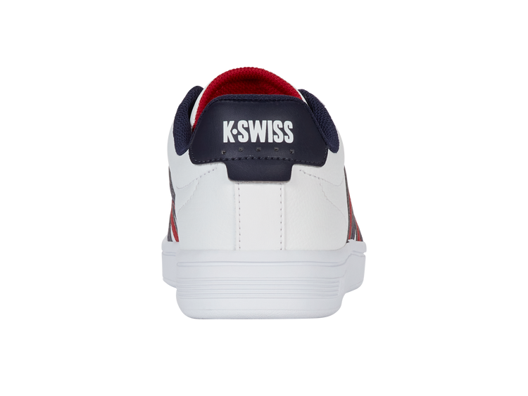04413-983-M | COURT TIEBREAK II | WHITE/PEACOAT/SAMBA RED