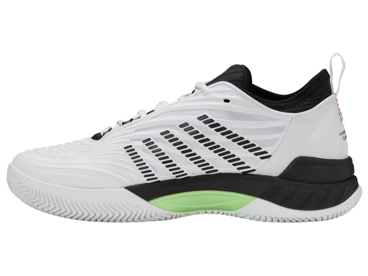 09072-184-M | HYPERCOURT SUPREME 2 CLAY | WHITE/BLACK/SOFT NEON GREEN