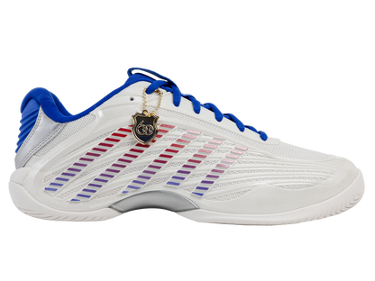 09629-104-M | HYPERCOURT EXPRESS 3 60TH | WIMBLEDON WHITE/DAZZLING BLUE/SILVER/MARS RED