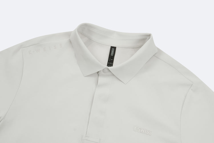 1011563-139 | MEN'S K-SWISS LOGO POLO SHIRT | OFF-WHITE