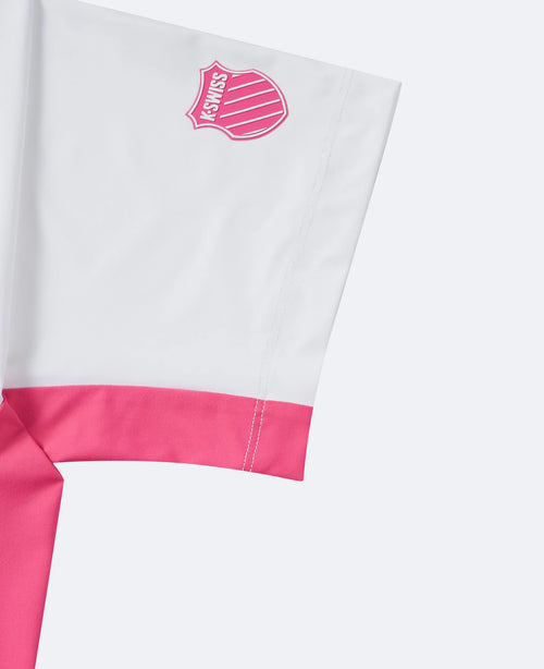 1011618-101 | TOUR SHIRT M.F.P | WHITE/PINK - K-Swiss EU - 4