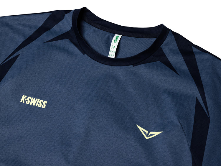 1012020-417 | RUBLEV US OPEN SHIRT | BLUE/YELLOW