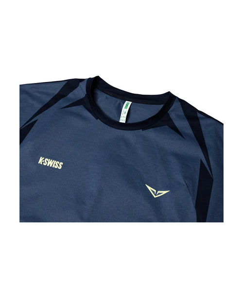 1012020-417 | RUBLEV US OPEN SHIRT | BLUE/YELLOW - K-Swiss EU - 3