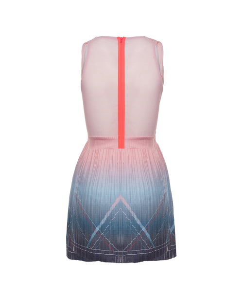 196046-466 | DEEP V PLEATED DRESS | SILVERLAKE BLUE - K-Swiss EU - 2
