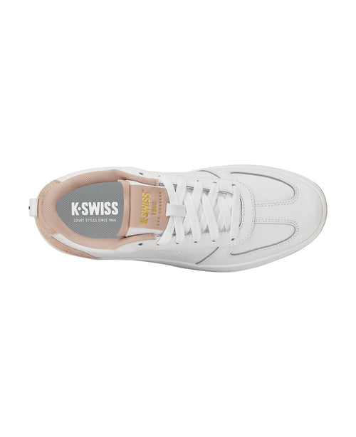 94734-103-M | COURT VARSITY | WHITE/LEOPARD/GOLD - K-Swiss EU - 7