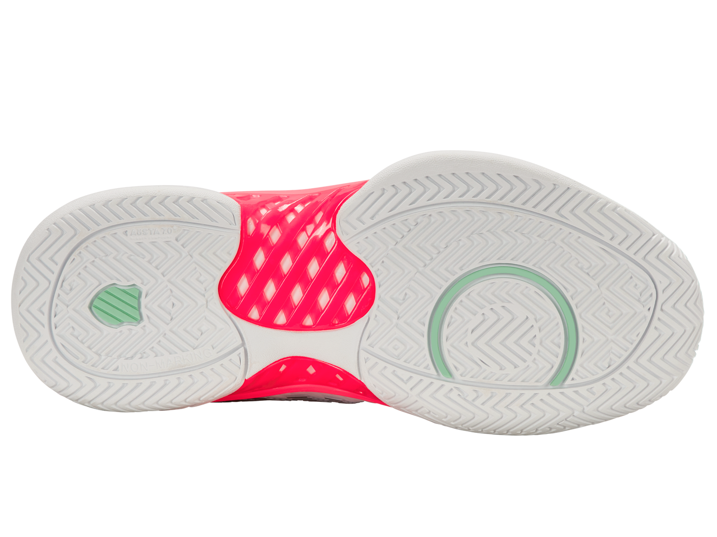96613-173-M | HYPERCOURT EXPRESS 2 | WHITE/NEON PASTEL PINK/BLACK