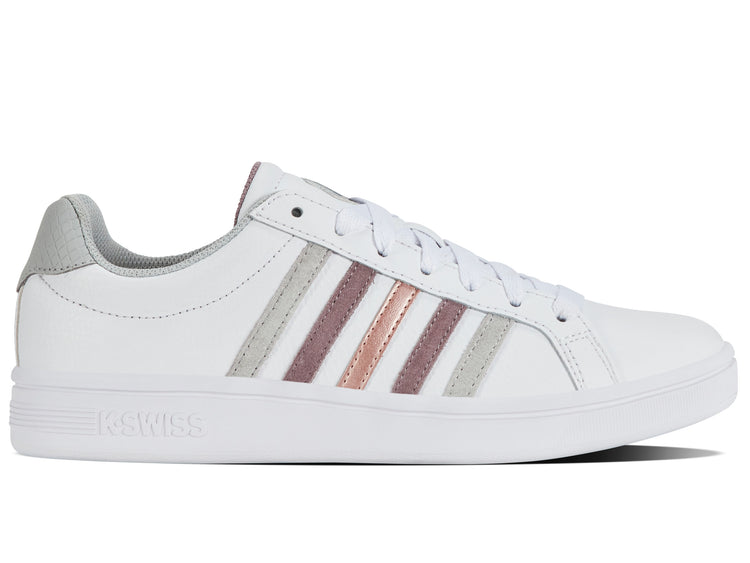 97011-115-M | COURT TIEBREAK | WHITE/PURPLE DOVE/GRAY VIOLET/ROSEGOLD