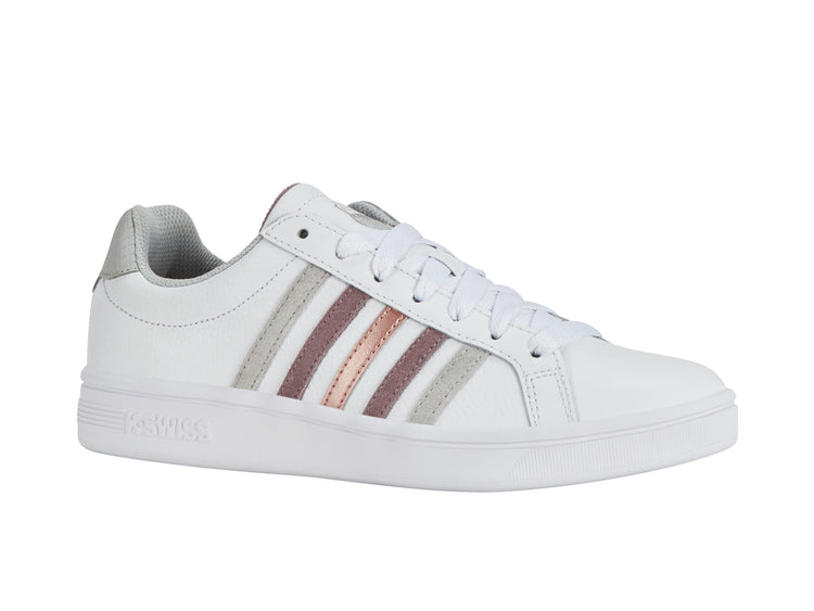 97011-115-M | COURT TIEBREAK | WHITE/PURPLE DOVE/GRAY VIOLET/ROSEGOLD
